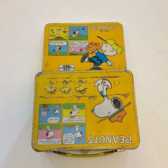 Vintage Peanuts Charlie Brown Metal Lunch Box by Thermos very clean! - Picture 12 of 16